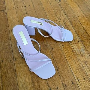 SALE 💜🚚 JAGGAR LIKE SQUARE HEELS Leather sandal (EU37/US 6.5)